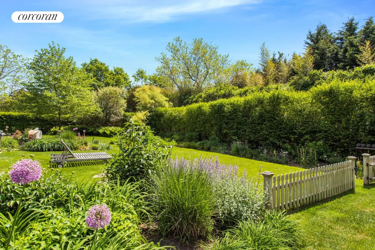 The Hamptons Real Estate | View 114 Wainscott Main Street | Lush gardens