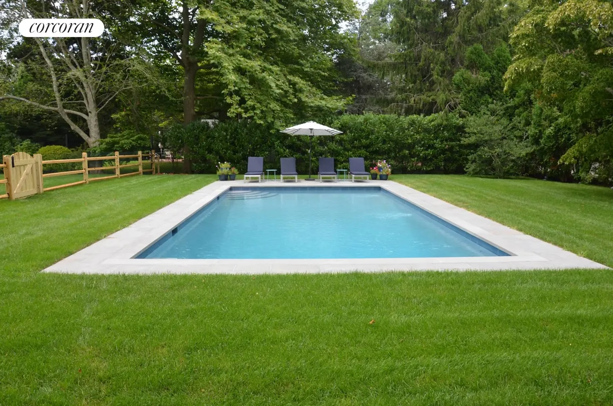 The Hamptons Real Estate | View 350 Bluff Road | New Heated Gunite Pool