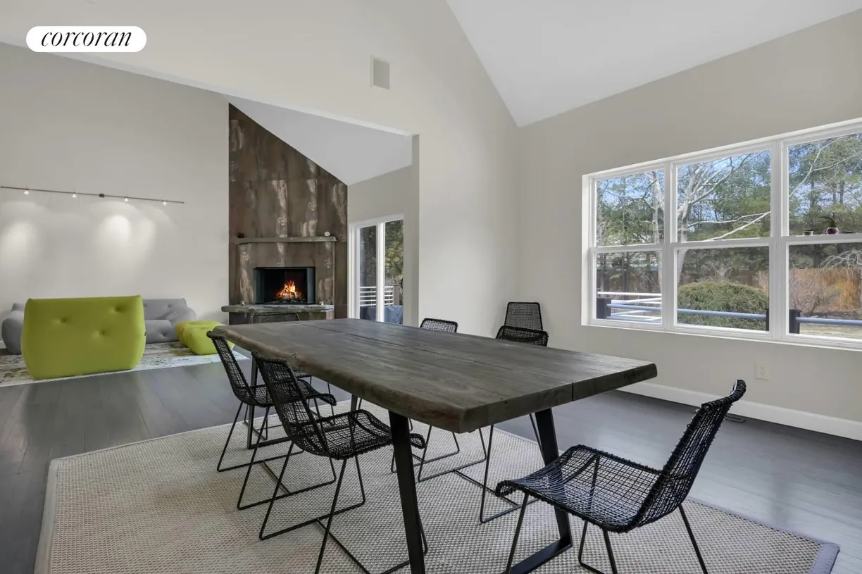 The Hamptons Real Estate | View 26 Lakeside Lane | Dining Room to Living