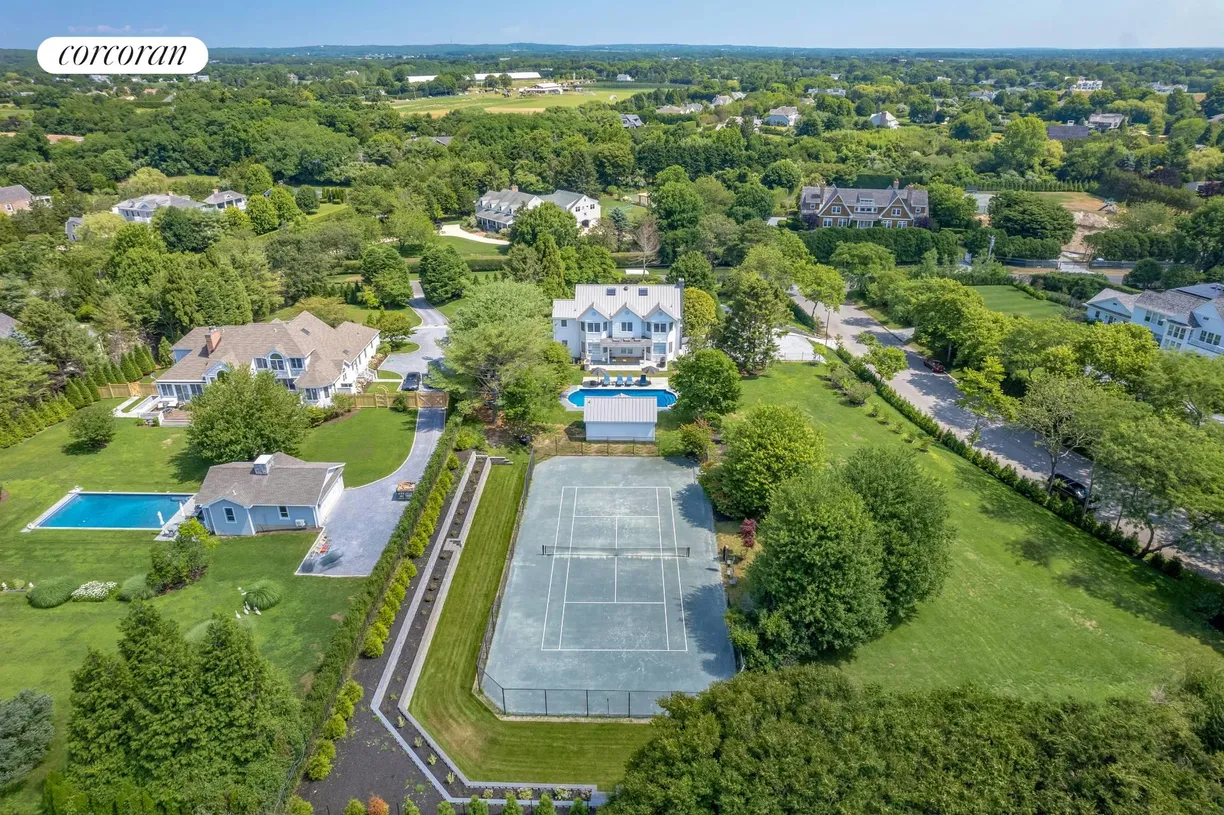 The Hamptons Real Estate | View 131 Flying Point Road | Pool & Tennis
