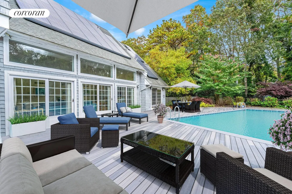 The Hamptons Real Estate | View 31 Midhampton Avenue | Outdoor, pool virtually opened&enhanced
