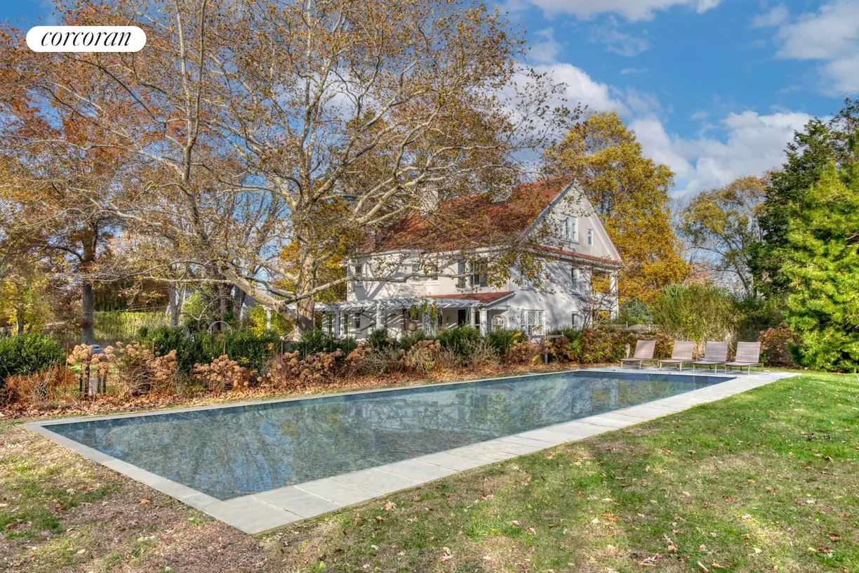 The Hamptons Real Estate | View 151 North Ferry Road | Heated gunite pool