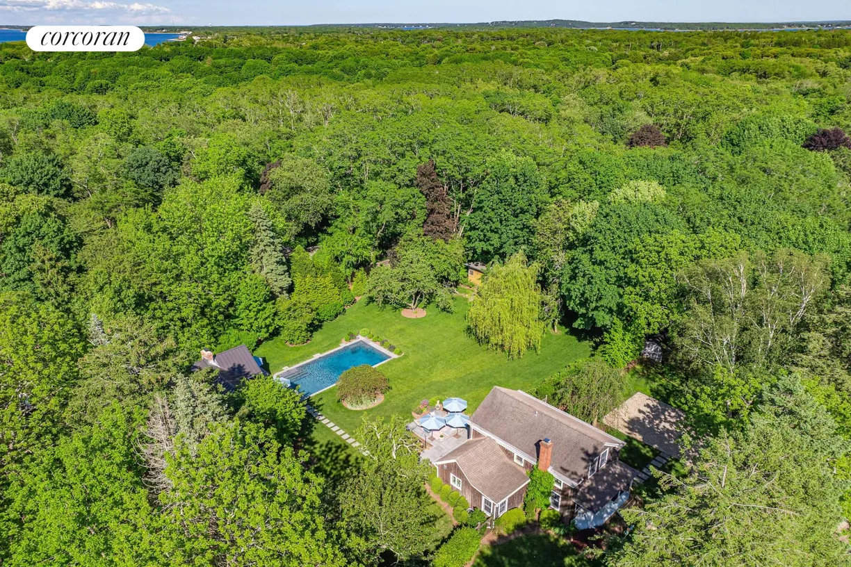 The Hamptons Real Estate | View 800 Lighthouse Road | 800 Lighthouse Road - Aerial