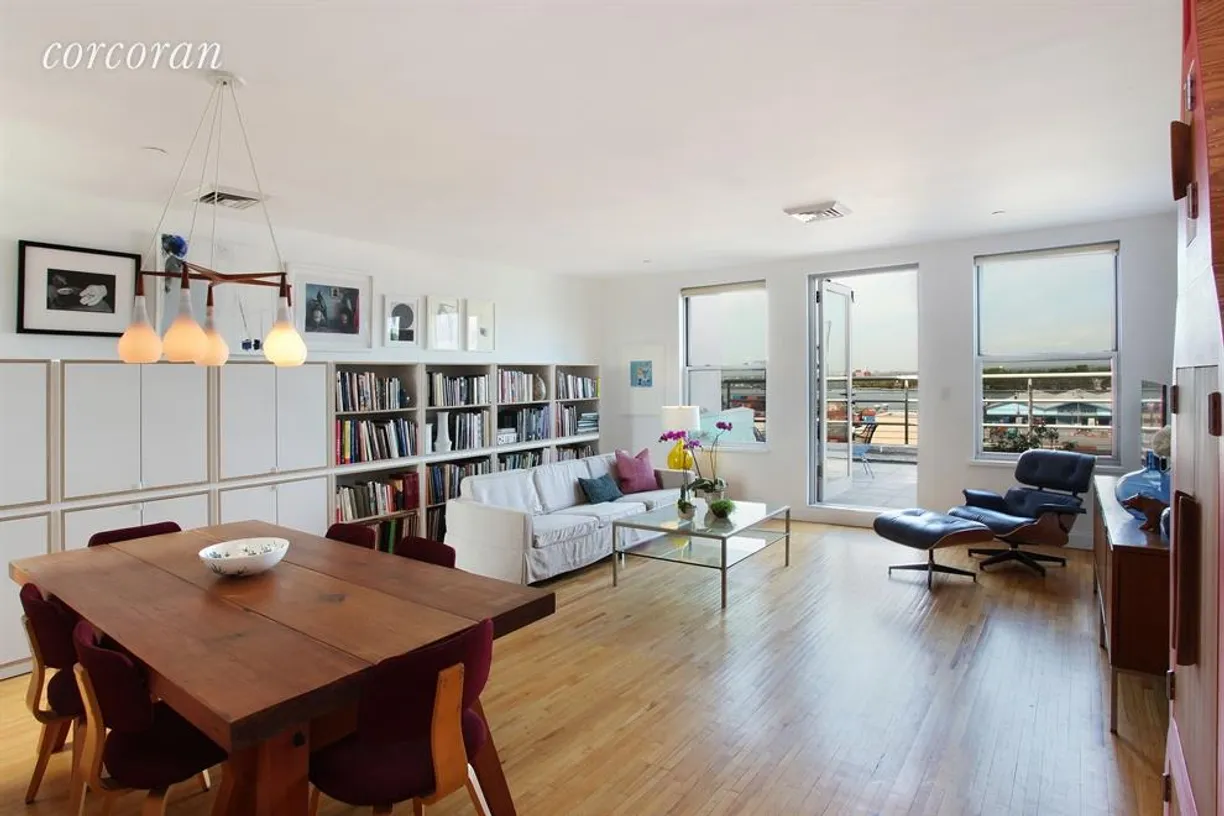 New York City Real Estate | View 29 Tiffany Place, PH1 | Living Room / Dining Room