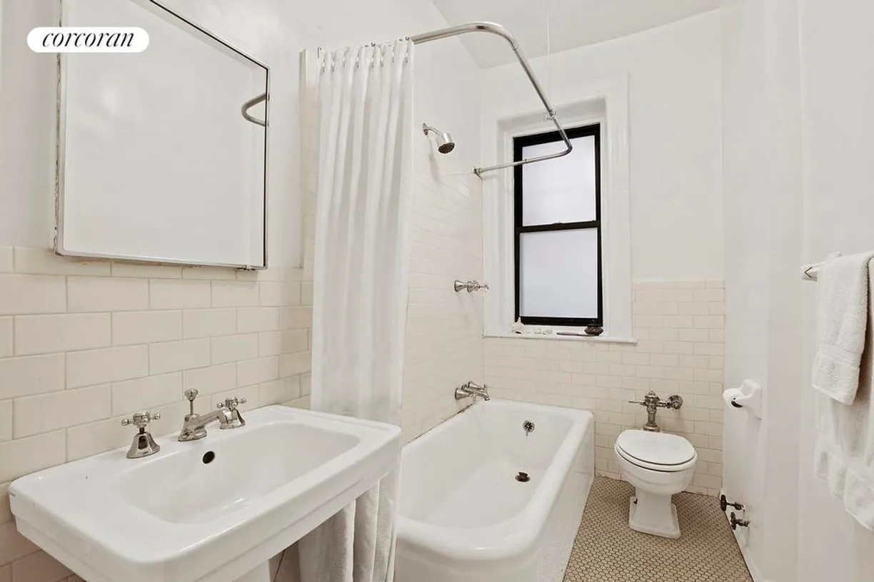 New York City Real Estate | View 1361 Madison Avenue, 3G | Renovated Bathroom With Prewar Features