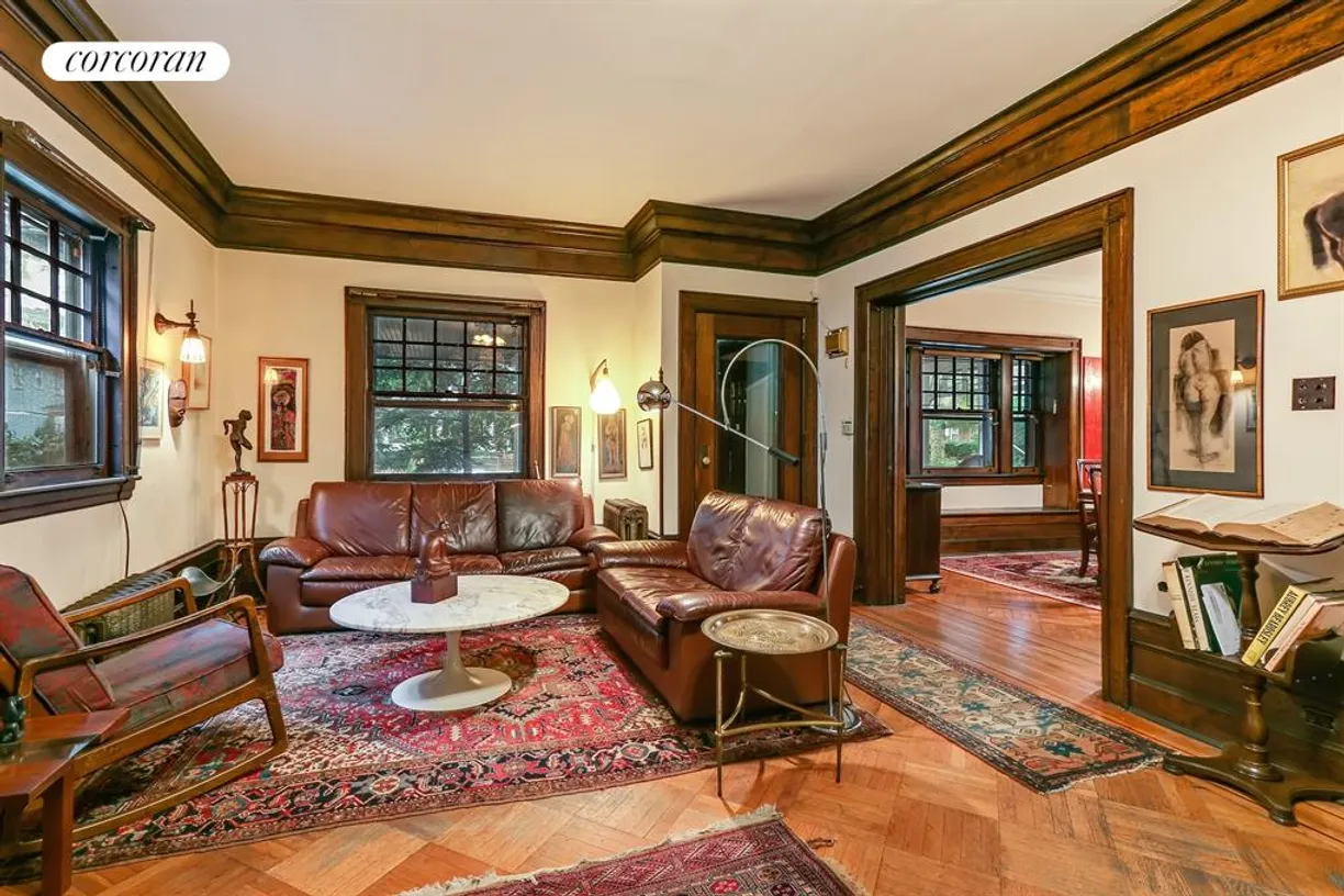 New York City Real Estate | View 633 East 19th Street | Craftsman proportions and woodwork