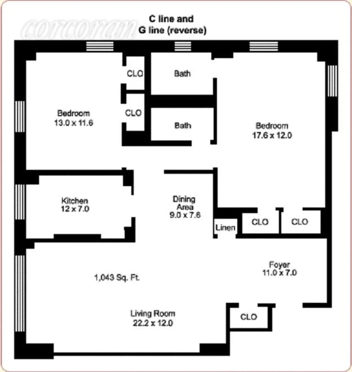 New York City Real Estate | View 230 Jay Street, 4C | 2 Beds, 2 Baths