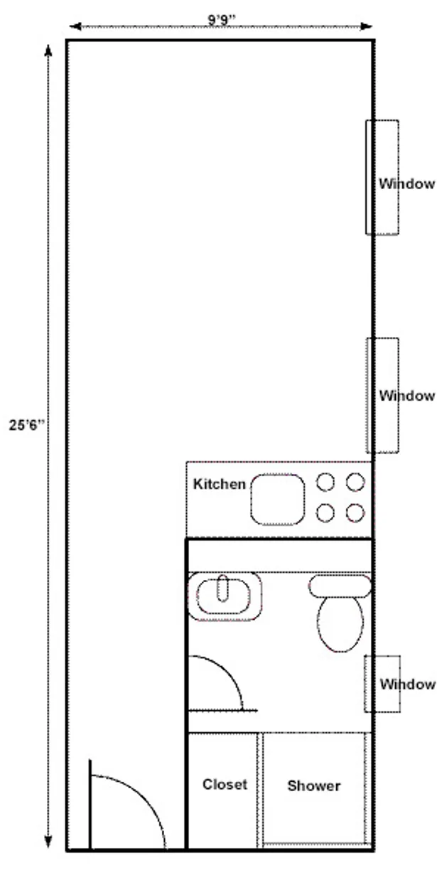 New York City Real Estate | View 99 Avenue B, 1C | Floorplan