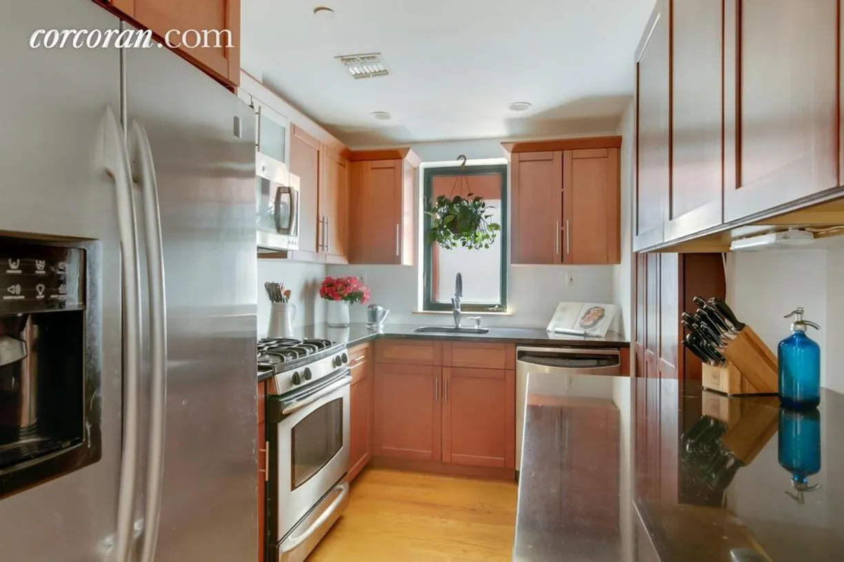 New York City Real Estate | View 35 Underhill Avenue, A-2E | Renovated Stainless Steel and Granite Kitchen