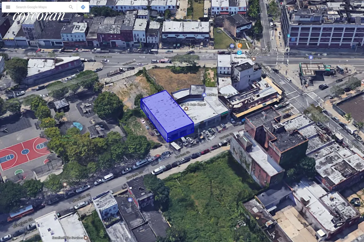 New York City Real Estate | View 30 Bartlett Street | Aerial View Front