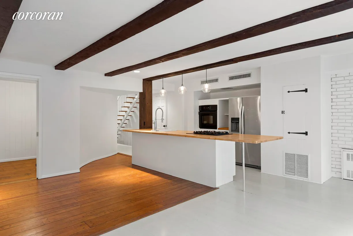 New York City Real Estate | View 331 West 19th Street, GARDEN | Large Open Living/Kitchen