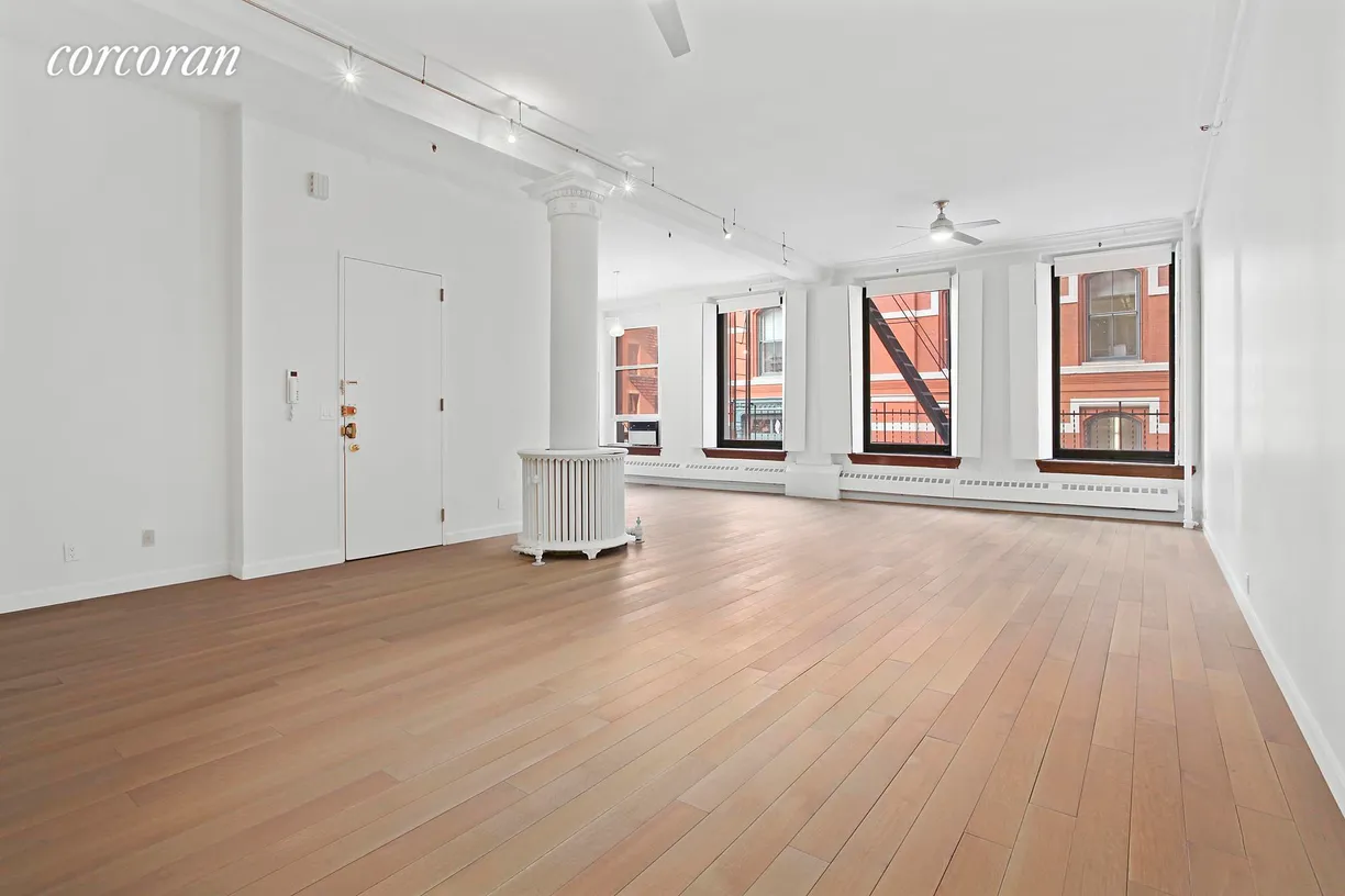 New York City Real Estate | View 90 Prince Street, 2N | 30+Feet of Living Space & 4 Huge Windows