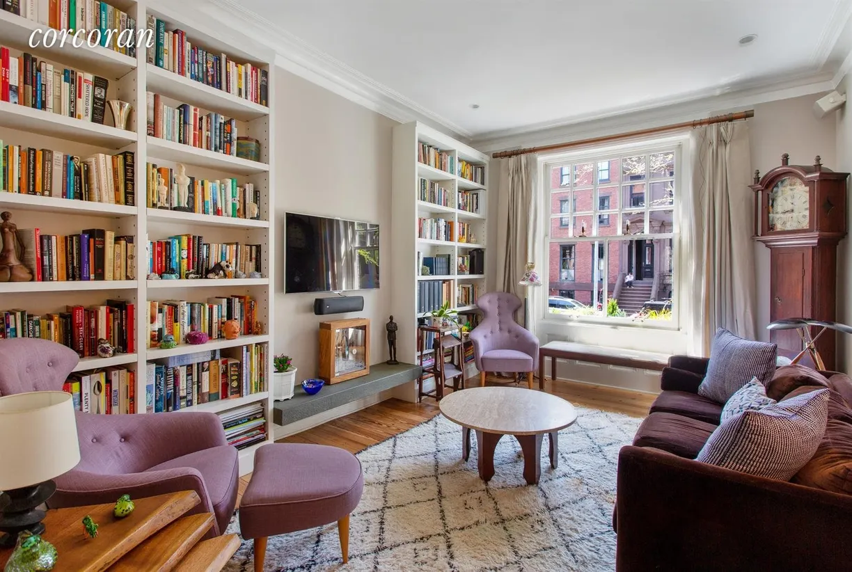 New York City Real Estate | View 43 Strong Place | Front living room / den.
