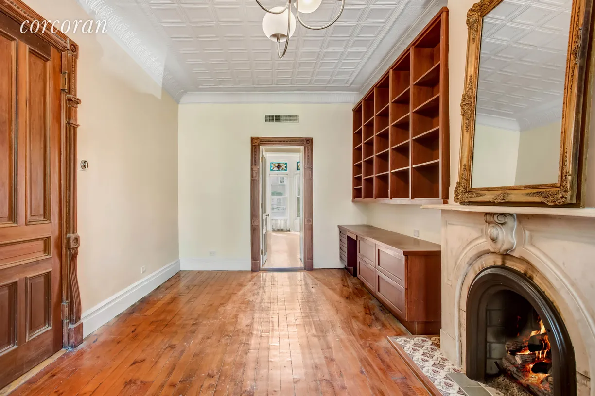 New York City Real Estate | View 350 1st Street | View of master bedroom from parlor
