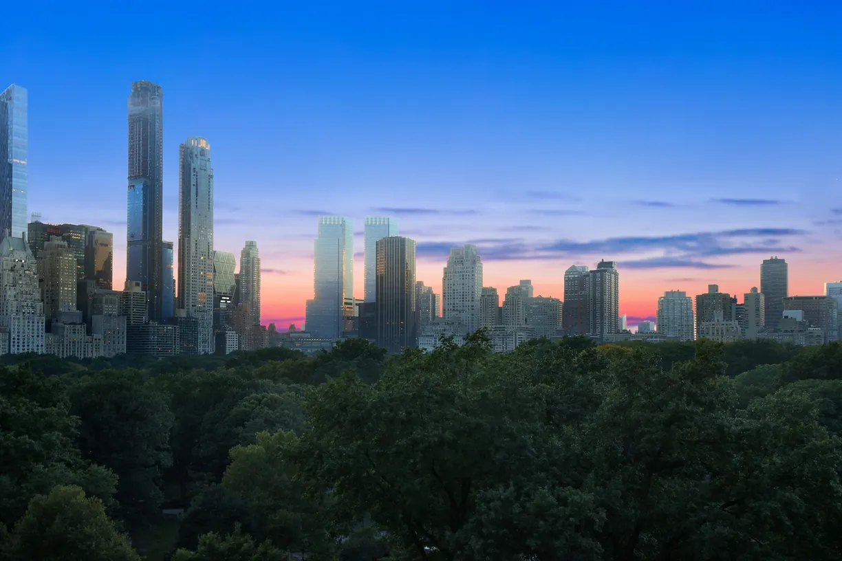 New York City Real Estate | View 860 Fifth Avenue, 9/10K | Breathtaking twilight views