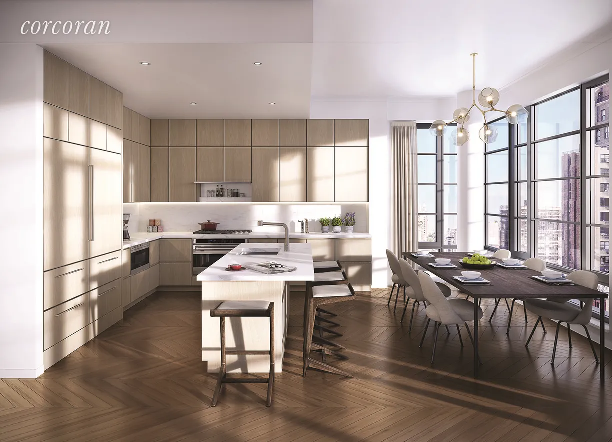 New York City Real Estate | View 211 West 14th Street, TH | Open kitchen to dining area