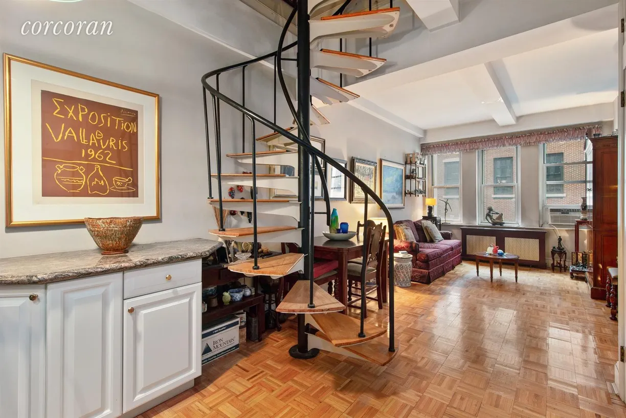 New York City Real Estate | View 126 West 73rd Street, 3D | Living Room/Dining Area