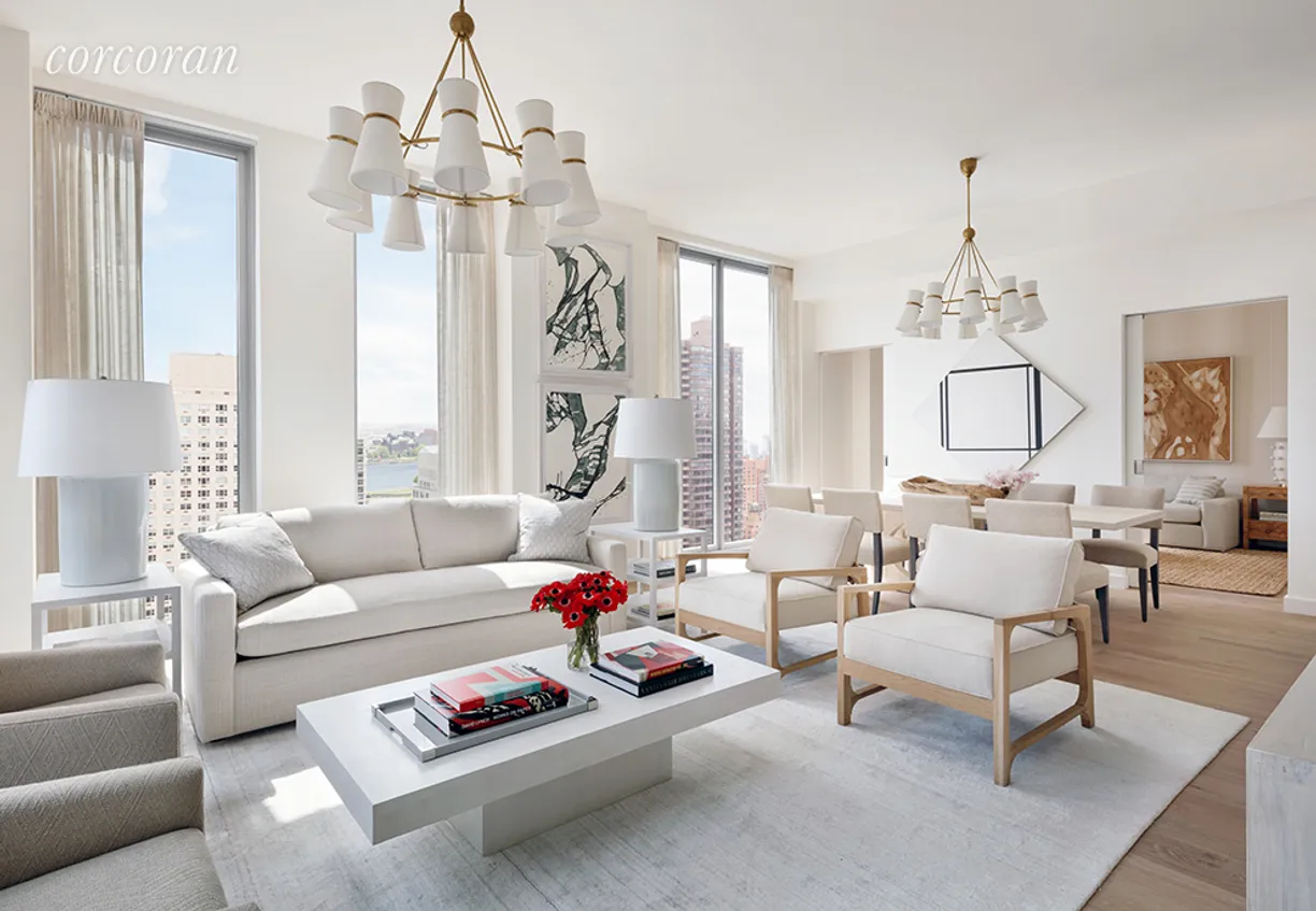 New York City Real Estate | View 360 East 89th Street, 25A | Living/Dining Room 