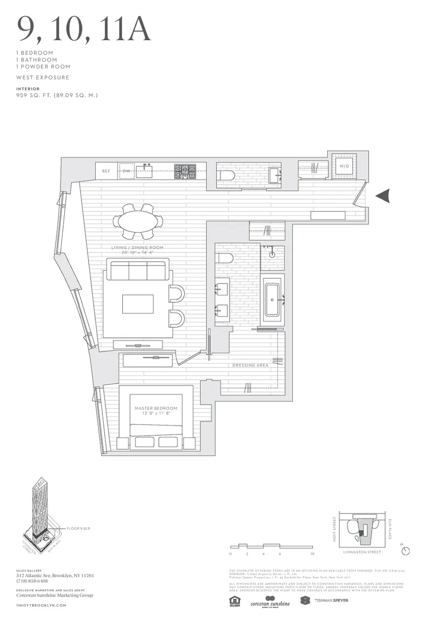 New York City Real Estate | View 11 Hoyt Street, 11A | Floorplan