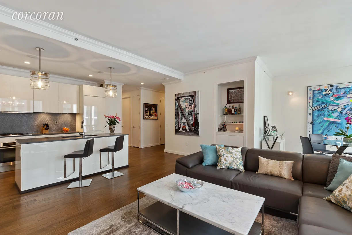 New York City Real Estate | View 4 West 21st Street, 10B | Living Room to Open Kitchen