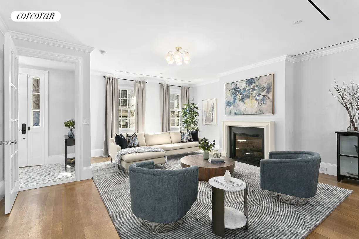 New York City Real Estate | View 59 Middagh Street | Sunny South Facing Living Room 