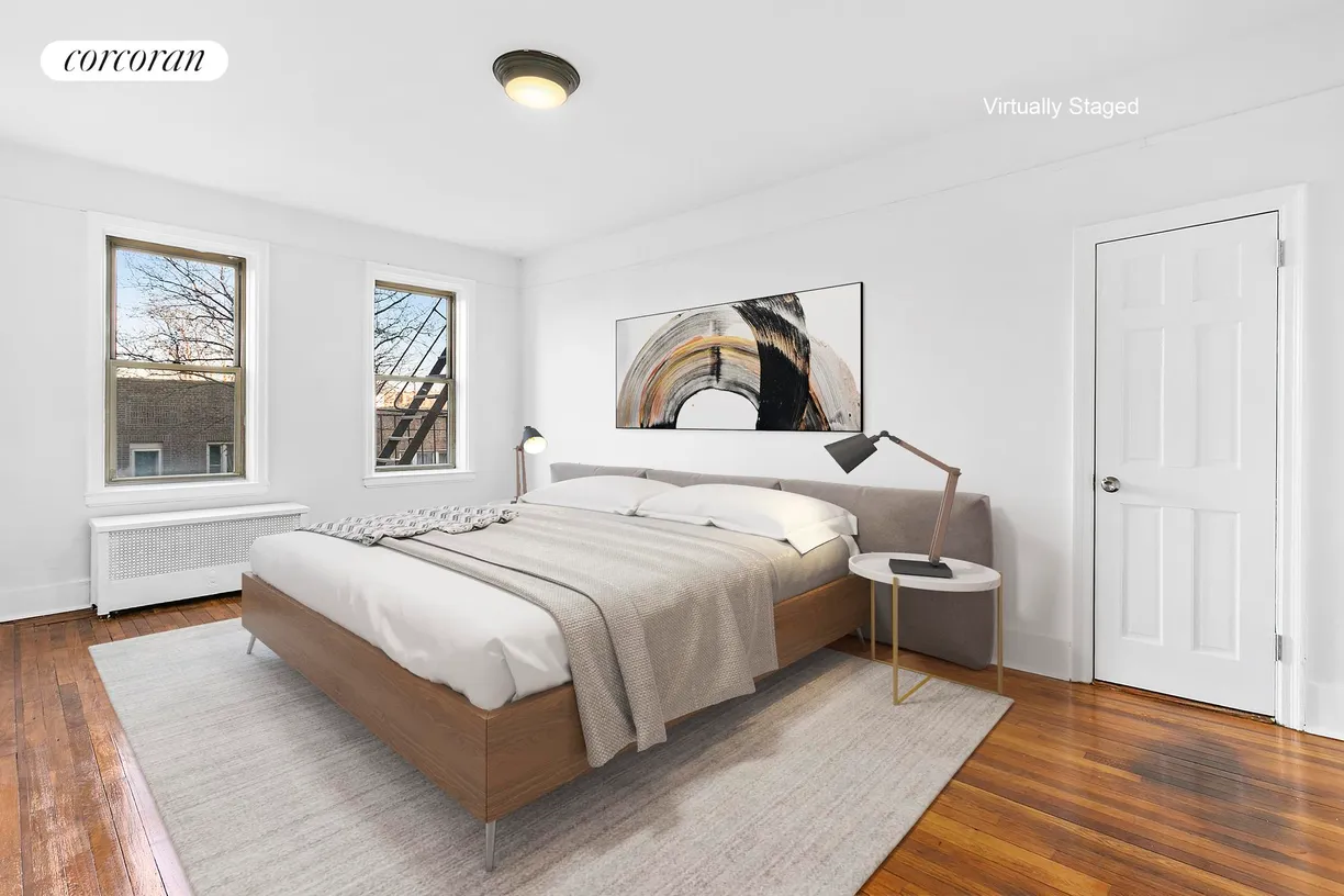 New York City Real Estate | View 59-11 Queens Boulevard, 2A | Virtually Staged Bedroom