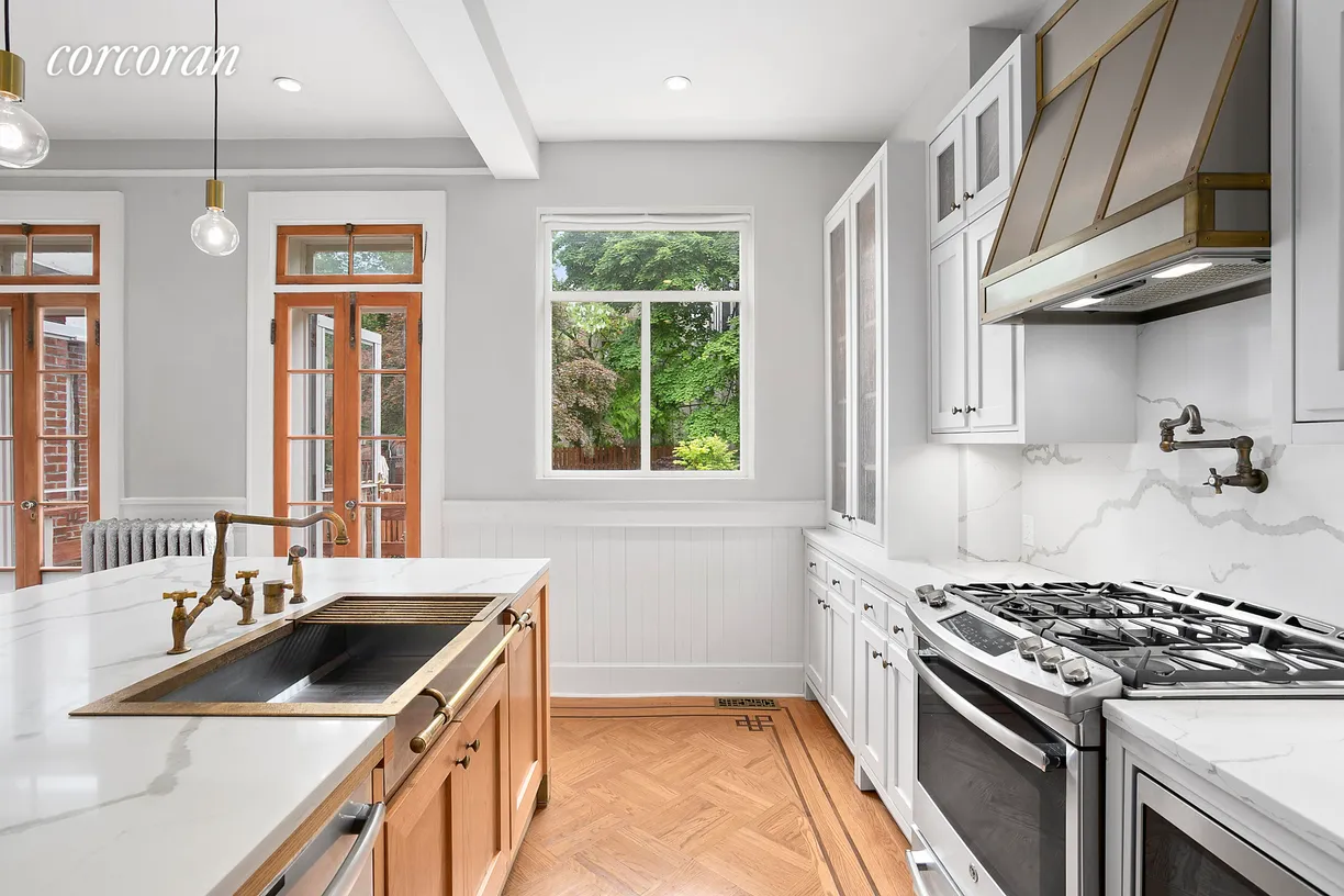New York City Real Estate | View 1194 Union Street | High-end windowed kitchen!