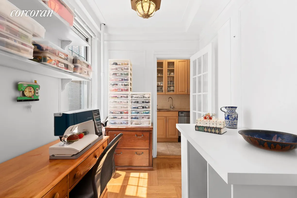 New York City Real Estate | View 209 Lincoln Place, 2C | Now a sewing room; also a lovely dining nook.