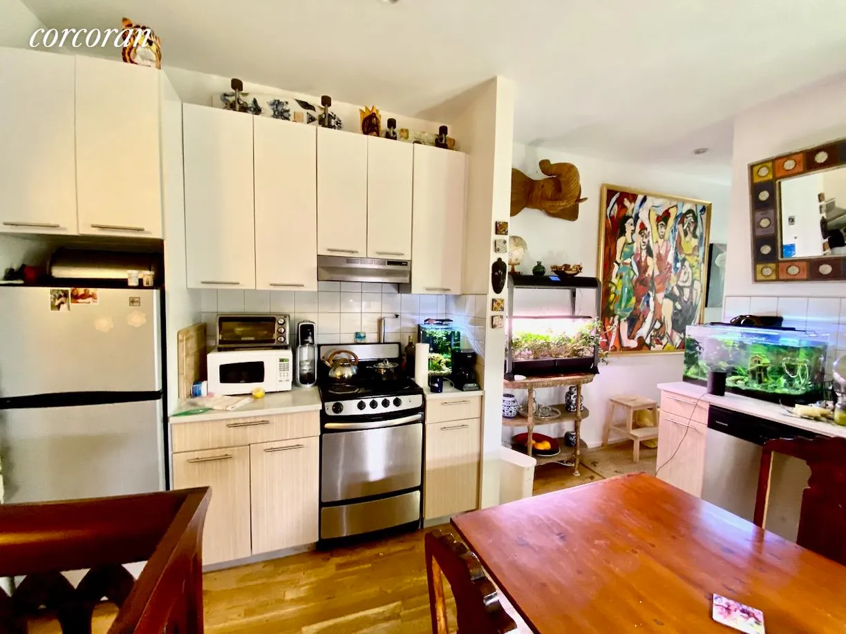 New York City Real Estate | View 420 Saint Nicholas Avenue, 3-D | There is dishwasher by the fish tank 