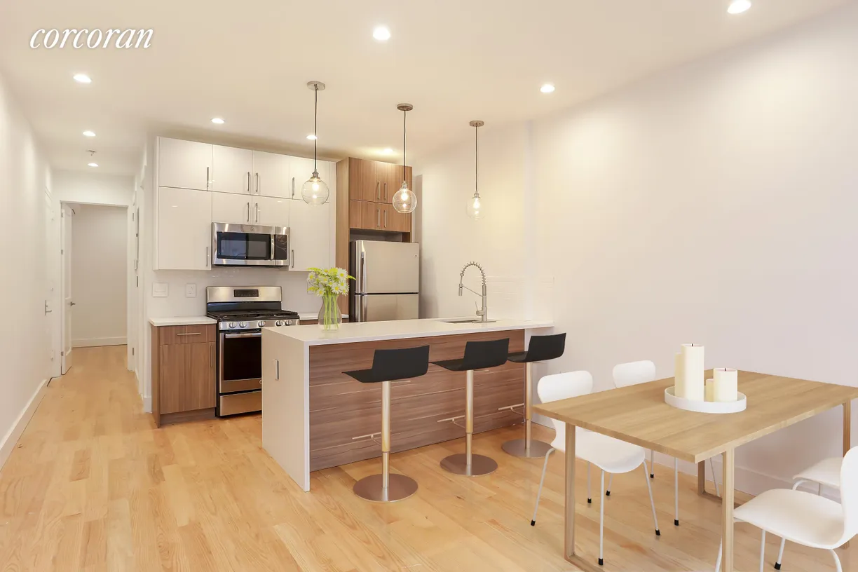New York City Real Estate | View 211 8th Avenue, 2A | Open Kitchen/Dining