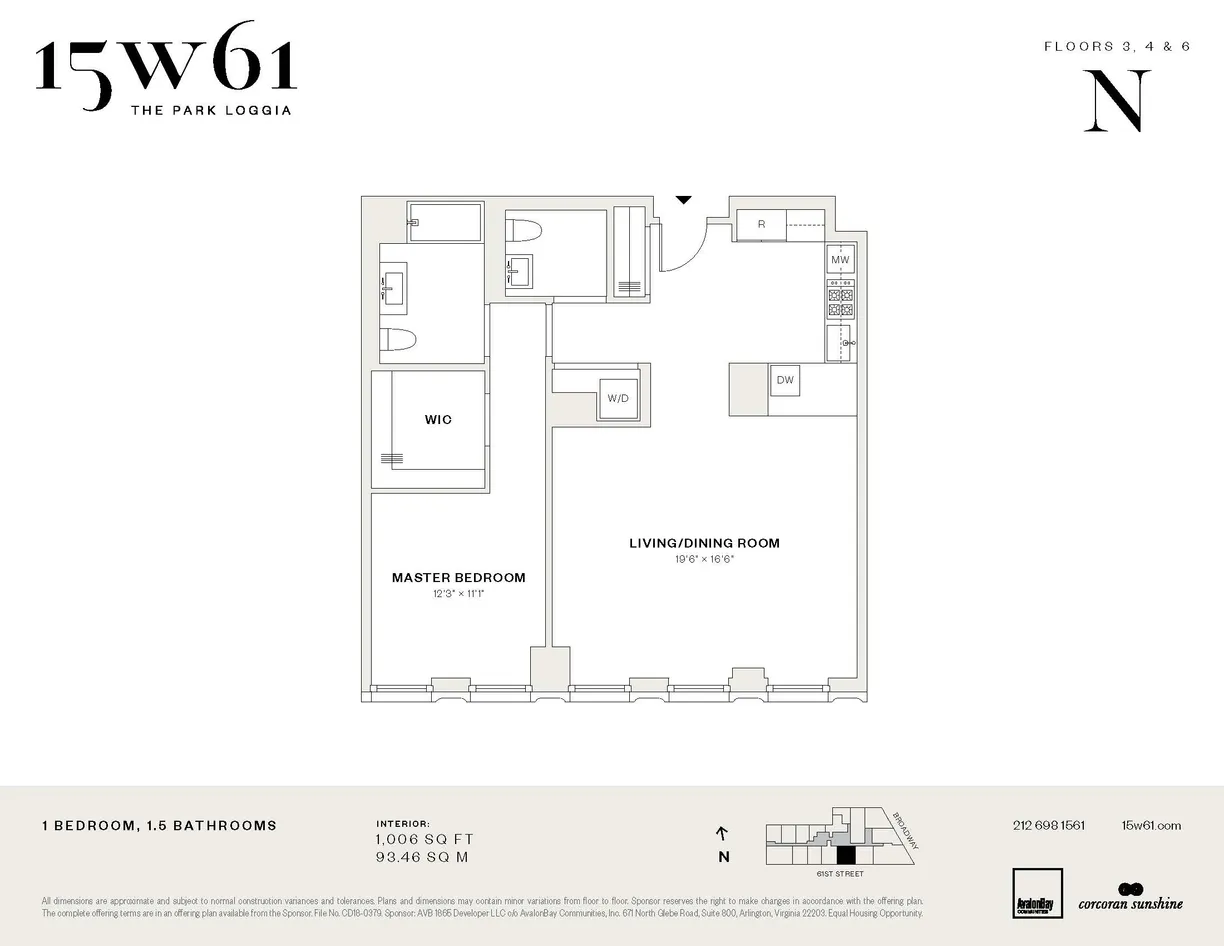New York City Real Estate | View 15 West 61st Street, 4N | Floorplan