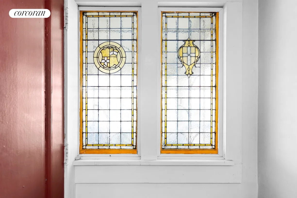 New York City Real Estate | View 108 Lincoln Road | Original Stained Glass