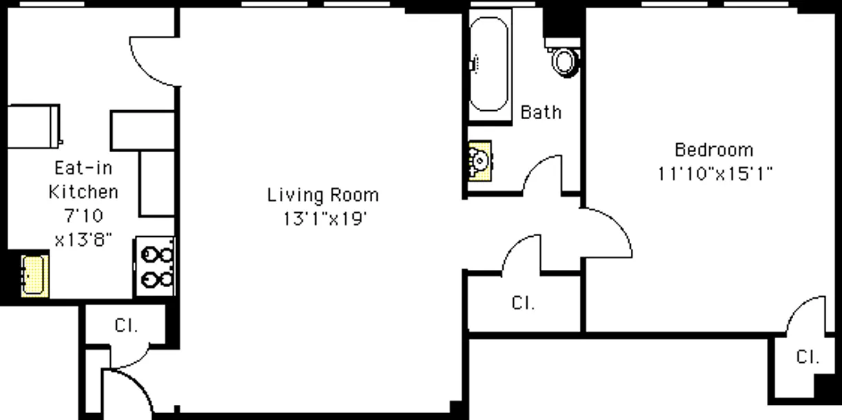 New York City Real Estate | View 90 8th Avenue, 9E | Floorplan