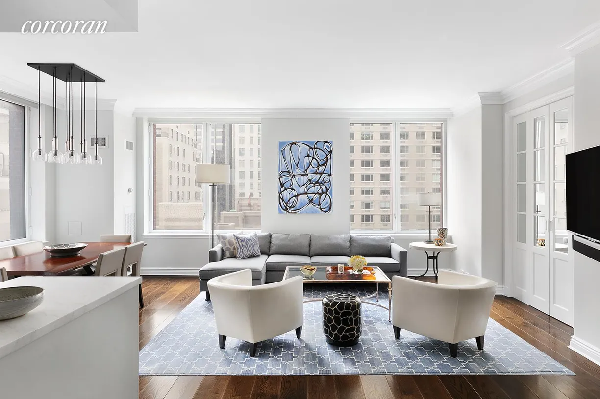 New York City Real Estate | View 15 West 63rd Street, 15A | 3 Beds, 2 Baths