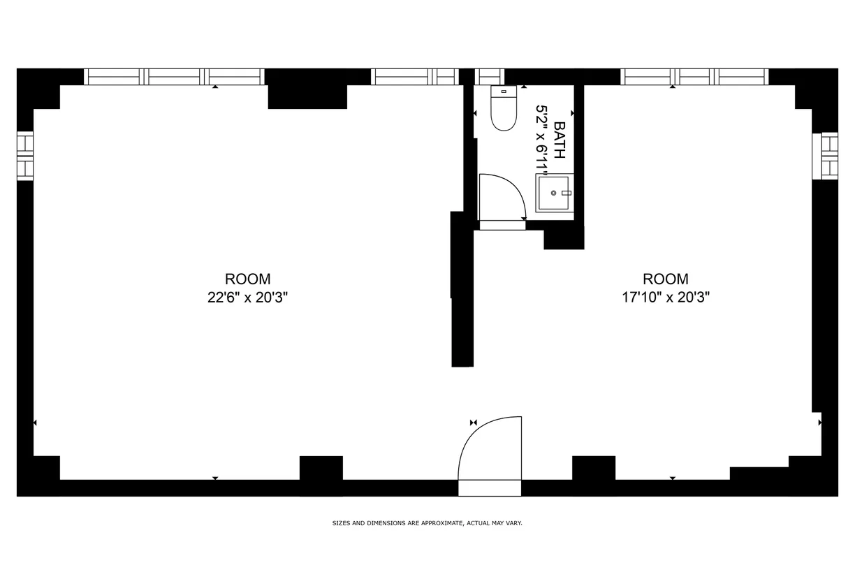 New York City Real Estate | View 240 Central Park South, 2L | Floorplan