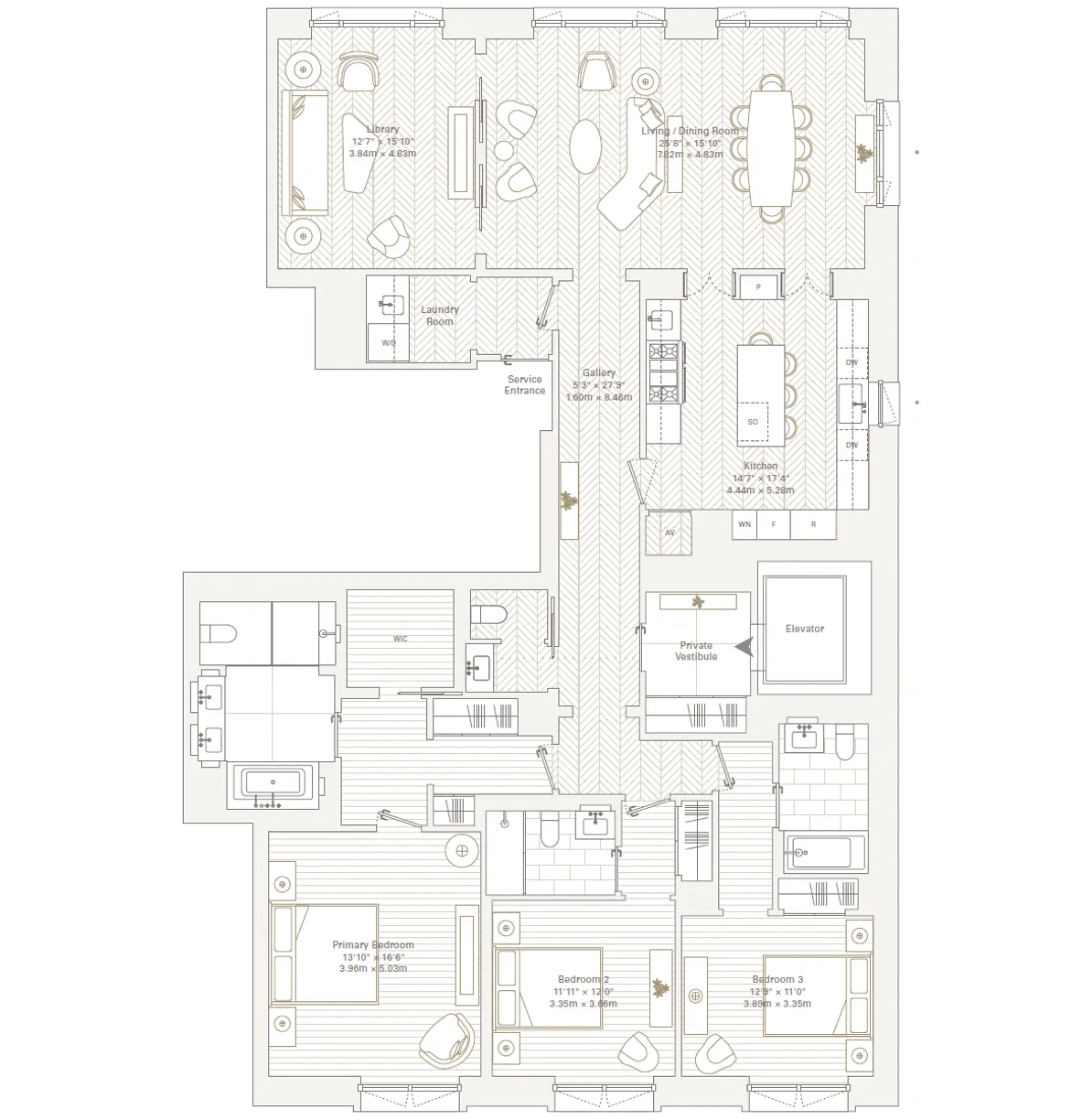 New York City Real Estate | View 109 East 79th Street, 7EAST | Floorplan