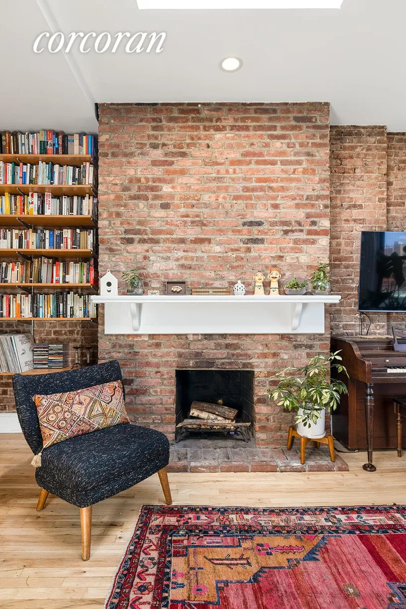 New York City Real Estate | View 749 Union Street, 4R | Stately Working Wood Burning Fireplace 