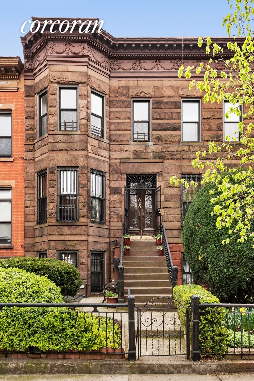 New York City Real Estate | View 820 Jefferson Avenue | Historic Brownstone w/ Landscaped Yard