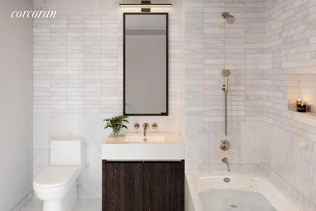 New York City Real Estate | View 202 Broome Street, 6G | Full Bathroom