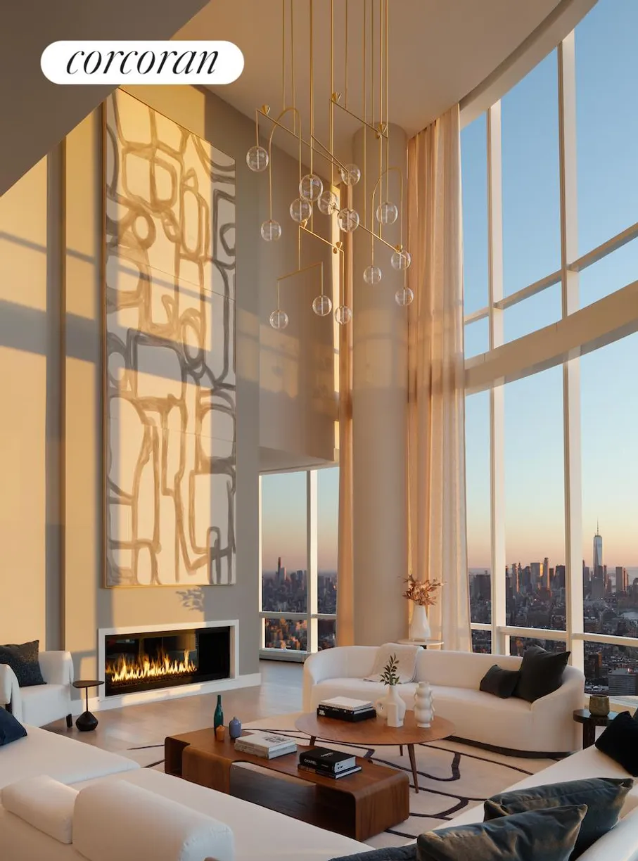 New York City Real Estate | View 15 Hudson Yards, PH88B | Living Room