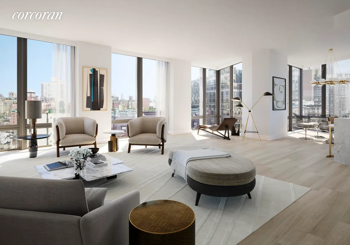 New York City Real Estate | View 212 West 72nd Street, 15E | 3 Beds, 4 Baths