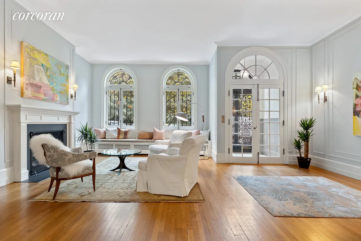 New York City Real Estate | View 20 Prospect Park West | Gracious entrance and living room