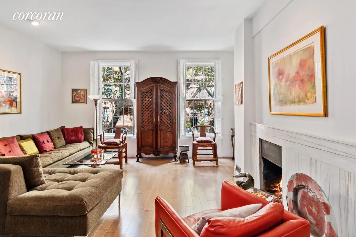 New York City Real Estate | View 358 State Street | Great/Living Room with Fireplace
