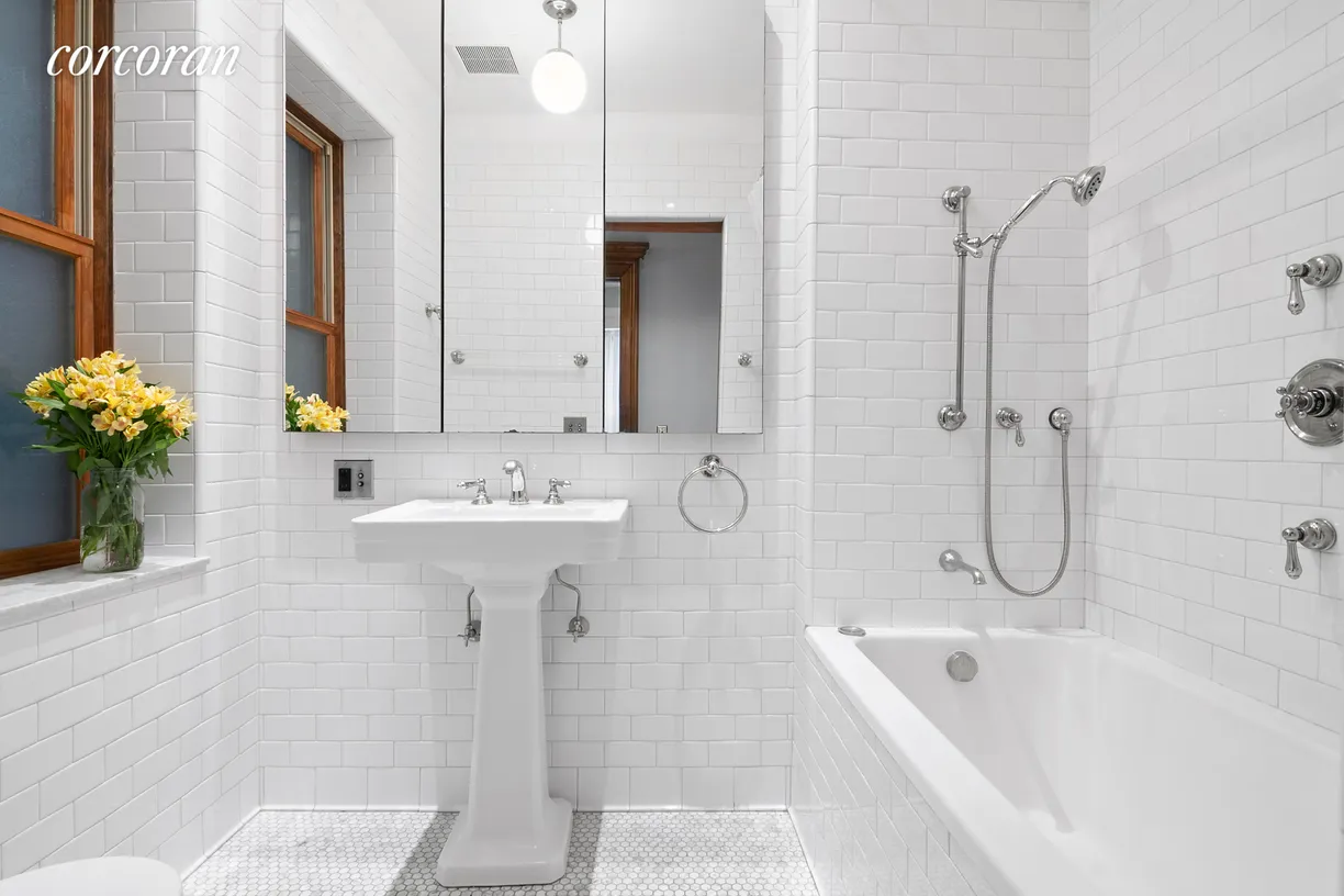 New York City Real Estate | View 953 President Street, 3 | A deep soaking tub adds luxury to t