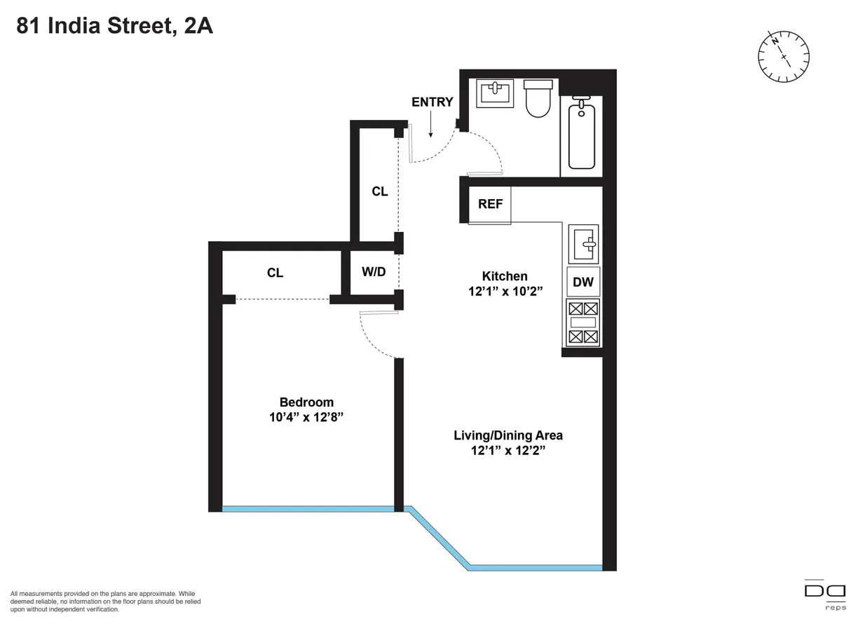 81 India Street, 2A | floorplan | View 7