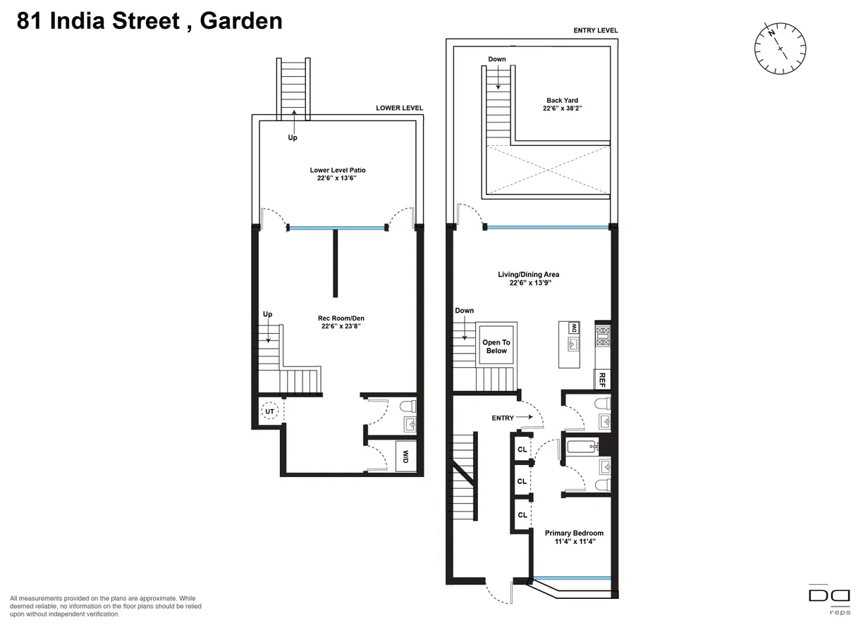 81 India Street, 1A | floorplan | View 12