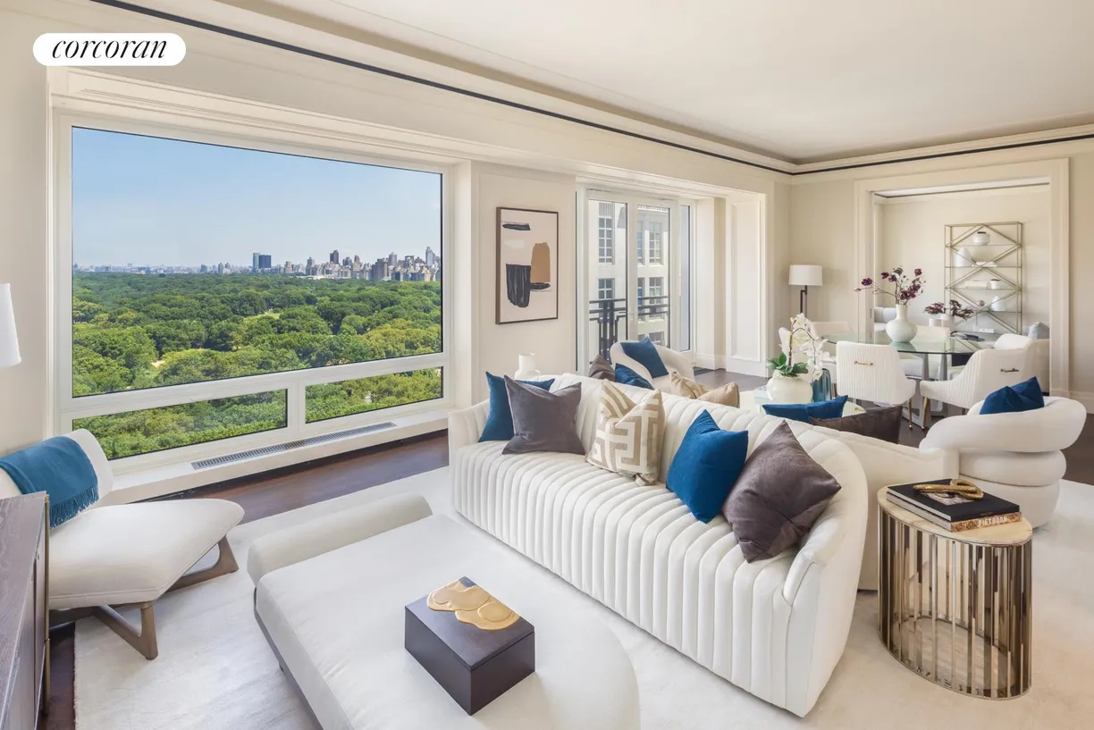 New York City Real Estate | View 220 Central Park South, 24B | Living Room