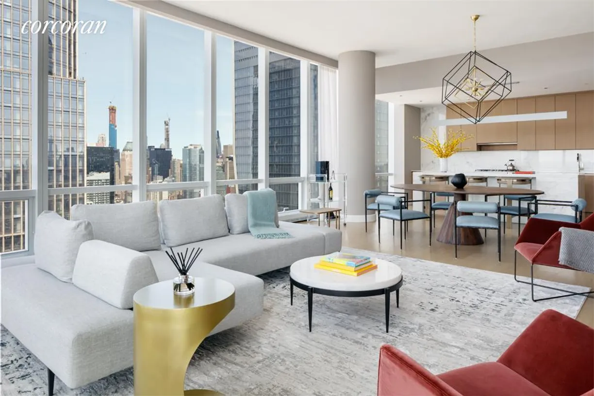New York City Real Estate | View 15 Hudson Yards, 67D | Living Room