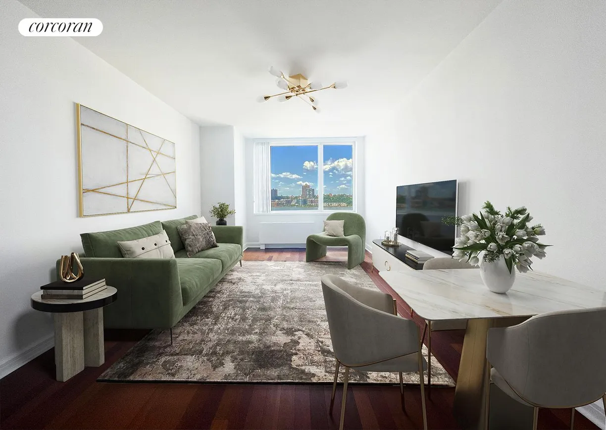 New York City Real Estate | View 100 Riverside Boulevard, 12J | 1 Bed, 1 Bath | View 1