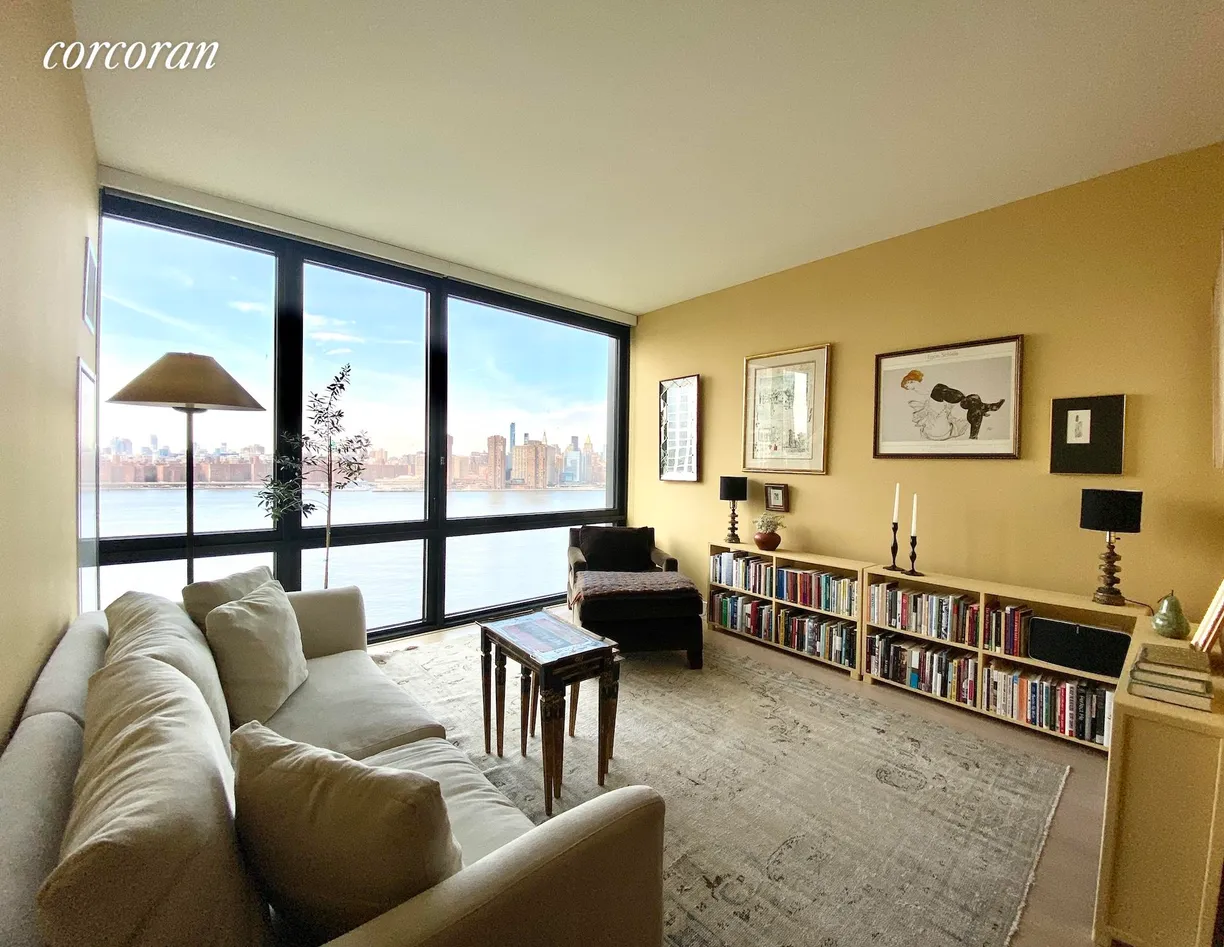 New York City Real Estate | View 2 Blue Slip, 18H | Living Room